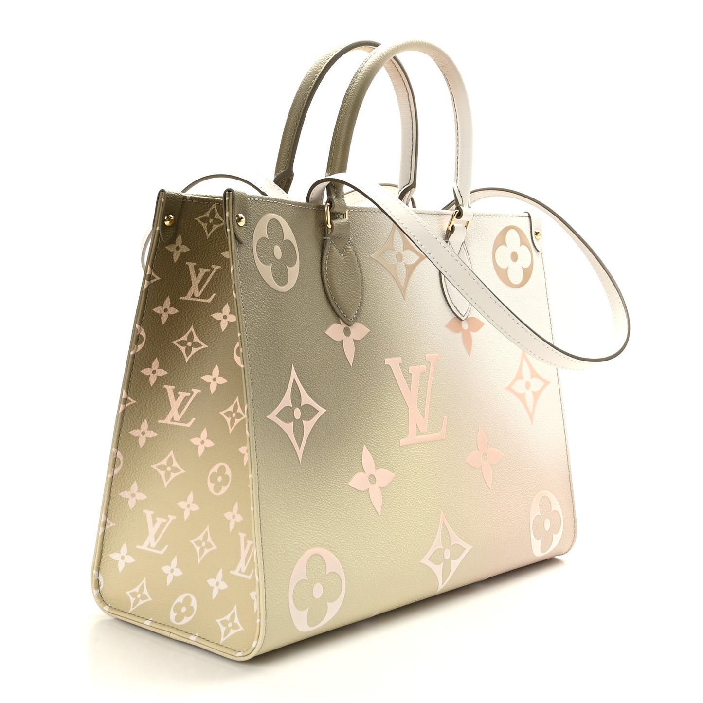 Monogram Giant Spring In The City Onthego MM Sunset Kaki