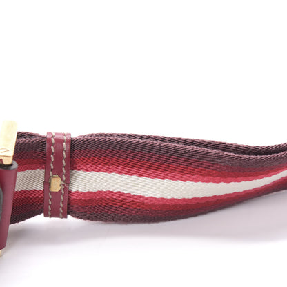 Gucci Monogram Web Medium Half Moon Hobo Red 12 of 13