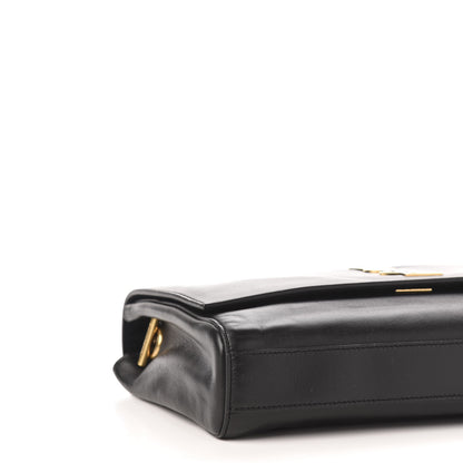 Saint Laurent Smooth Calfskin Suede Medium Reversible Monogram Kate Satchel Black 18 of 20