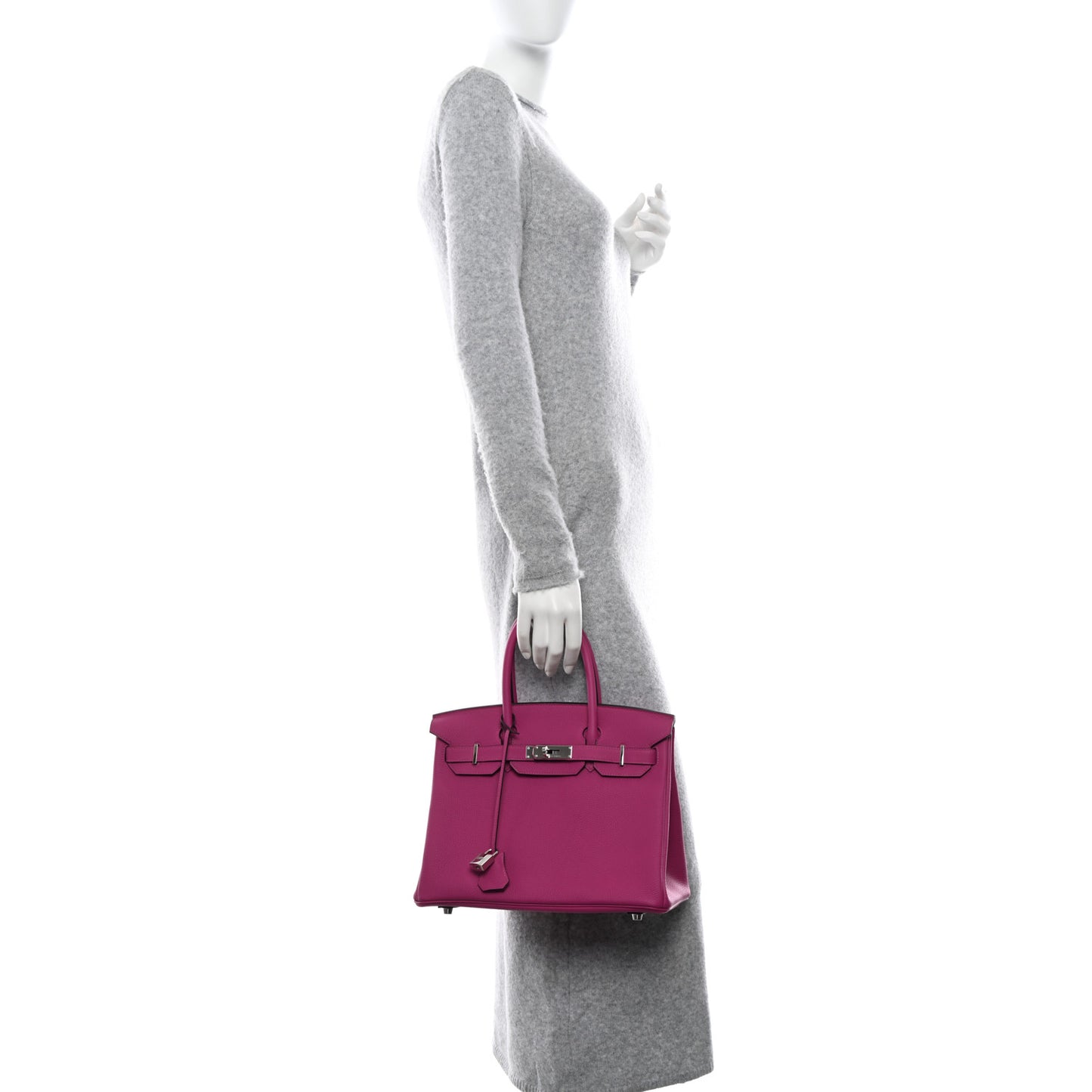 Togo Birkin 30 Rose Pourpre