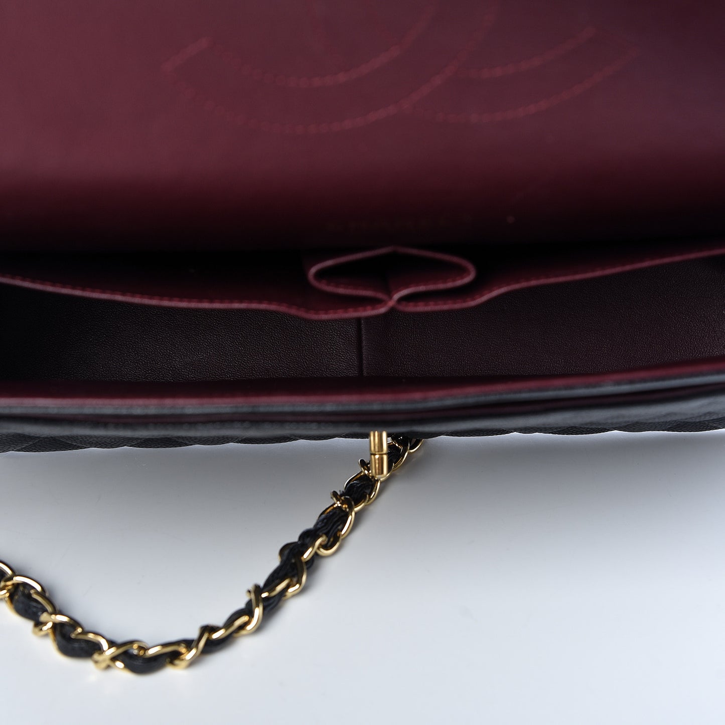 Caviar Quilted Maxi Double Flap Black