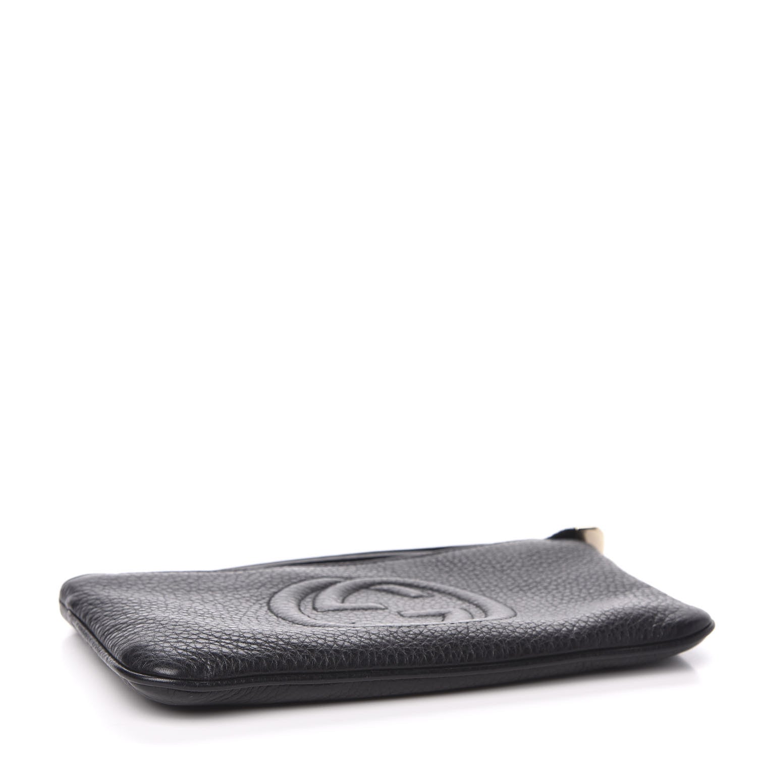 Gucci Pebbled Calfskin Soho Wristlet Black 4 of 7