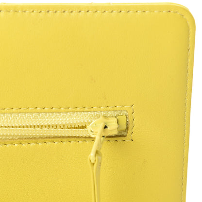 Chanel Patent Quilted Wallet On Chain WOC Yellow 14 of 20