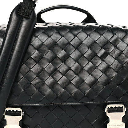 Bottega Veneta Nappa Intrecciato Postino Messenger Black 6 of 8