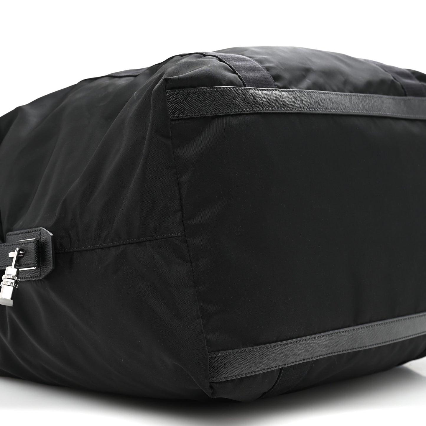 Re-Nylon Saffiano Duffle Bag Black
