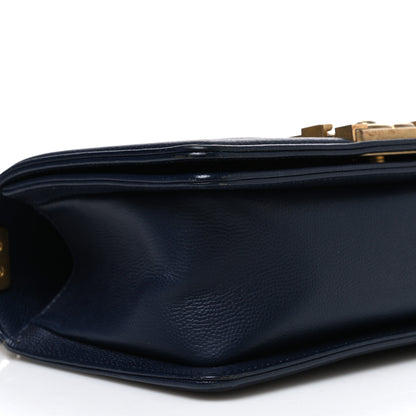 Chanel Caviar Quilted Small Boy Flap Navy 9 of 10