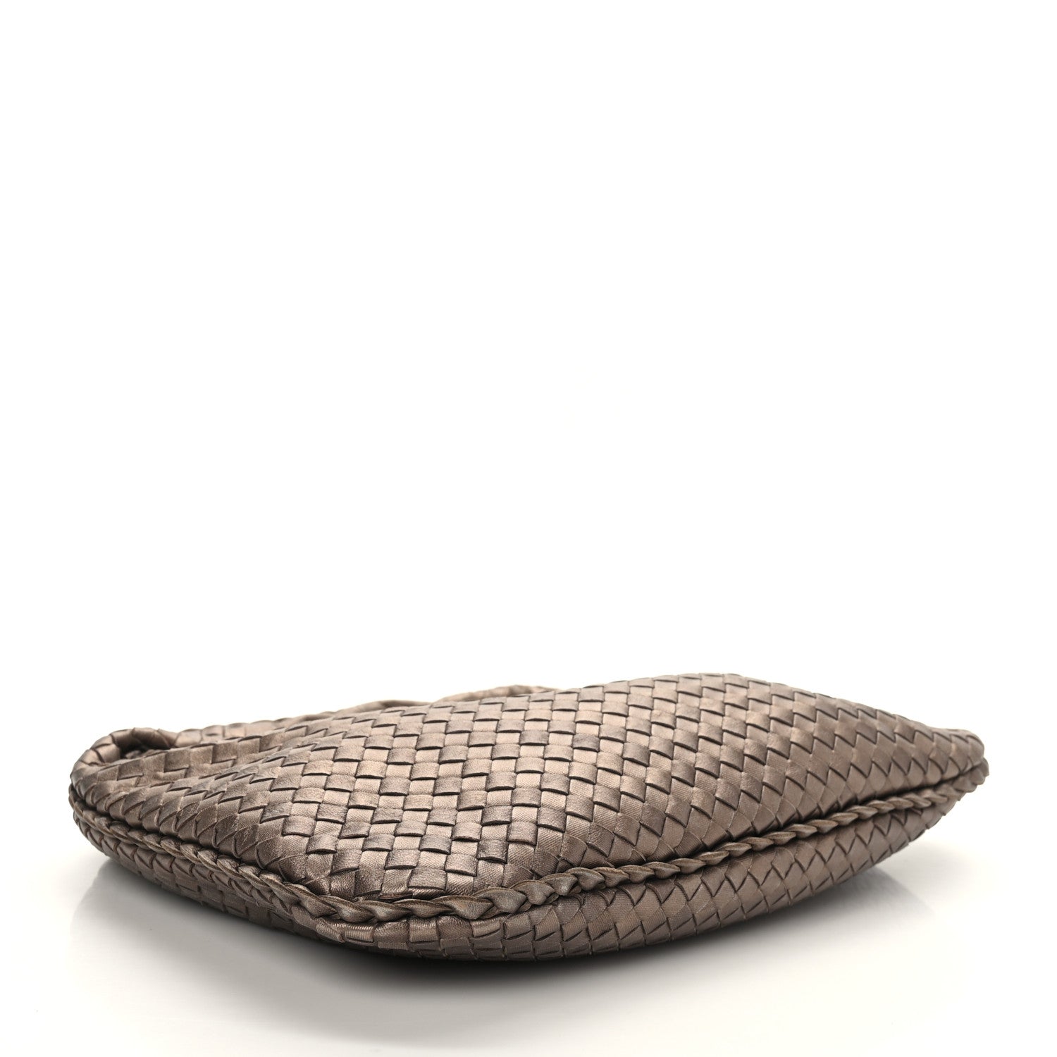 Bottega Veneta Metallic Nappa Intrecciato Medium Veneta Hobo Copper 4 of 8
