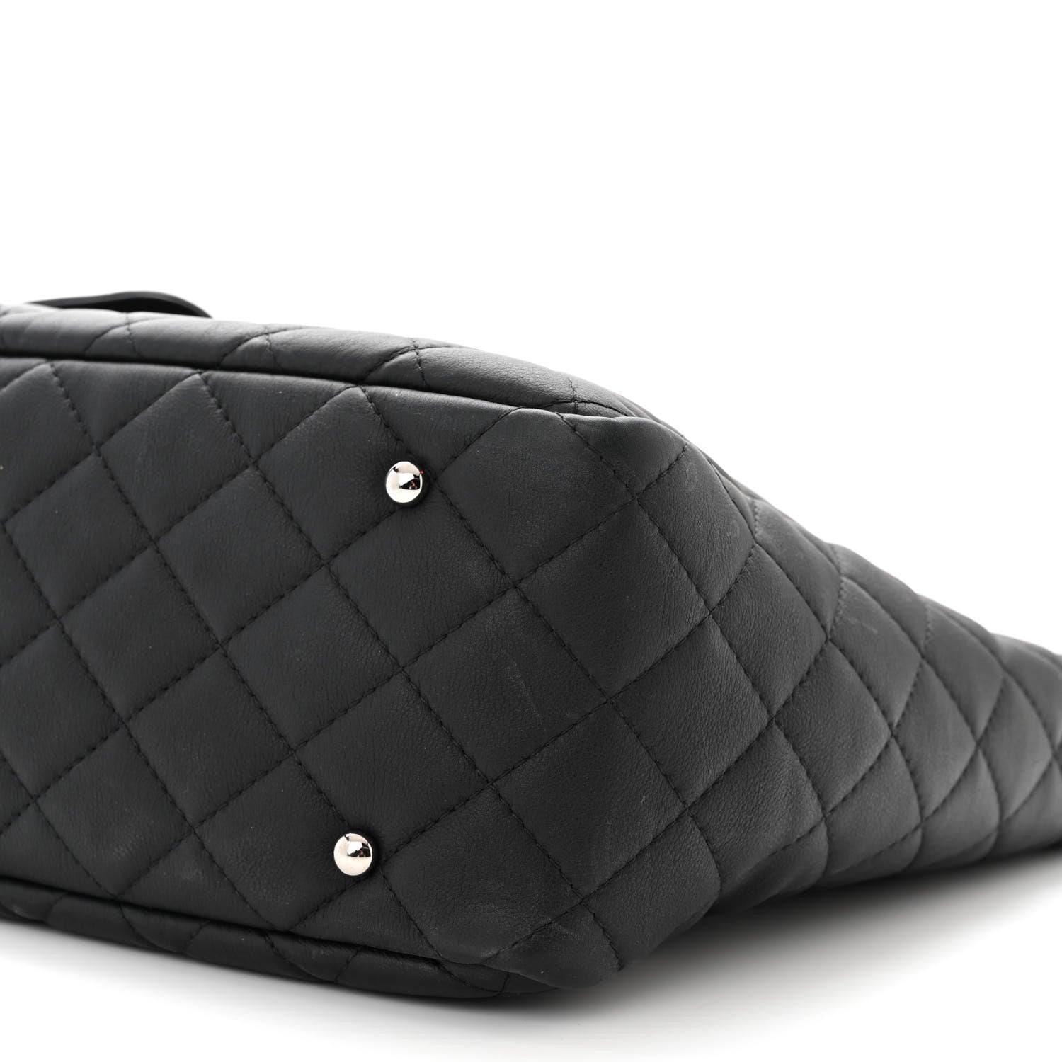 Chanel Calfskin Quilted Ultra Pocket Shopping Tote Black 10 of 10