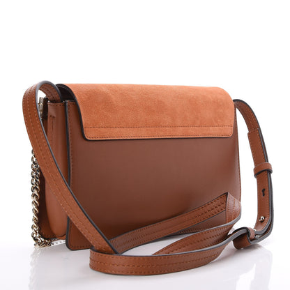 Chloe Suede Calfskin Small Faye Shoulder Bag Tobacco 3 of 6