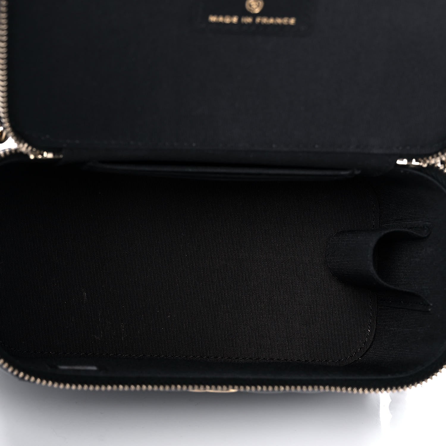 Chanel Lambskin Quilted Small Top Handle Vanity Case With Chain Black 5 of 14