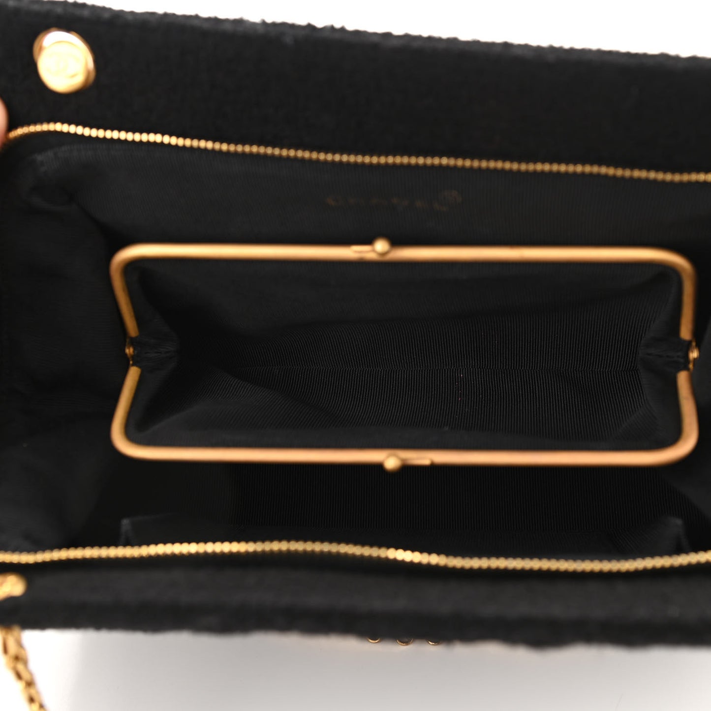 Jersey Quilted Shopping Tote Black