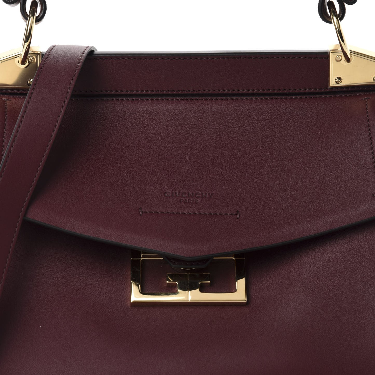 Calfskin Small Mystic Shoulder Bag Aubergine