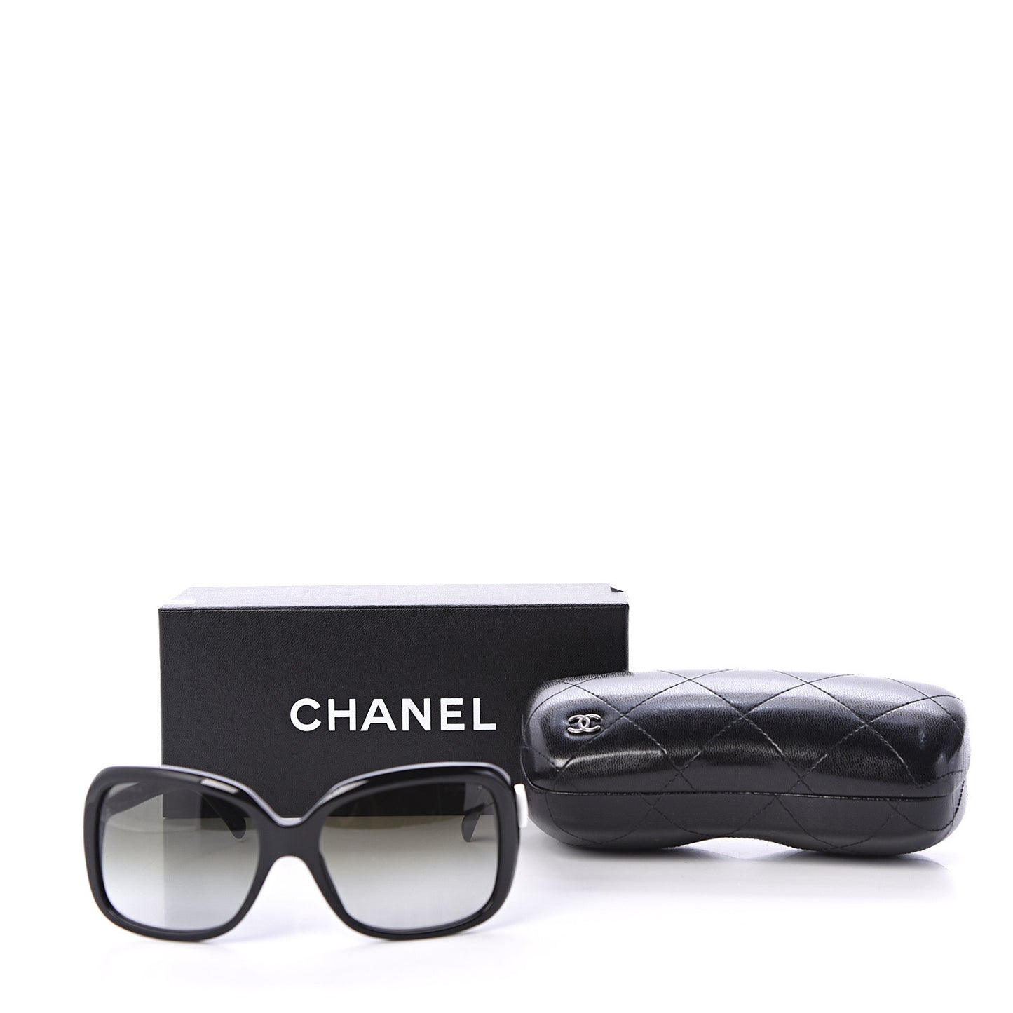 Acetate CC Bow Sunglasses 5171 Black White