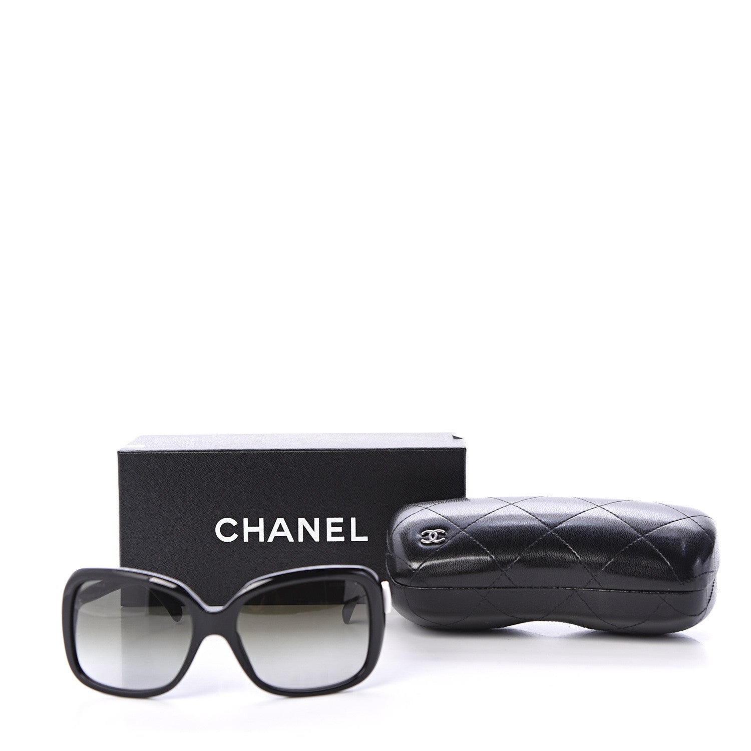 Chanel Acetate CC Bow Sunglasses 5171 Black White 8 of 8