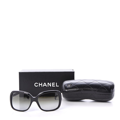 Chanel Acetate CC Bow Sunglasses 5171 Black White 8 of 8