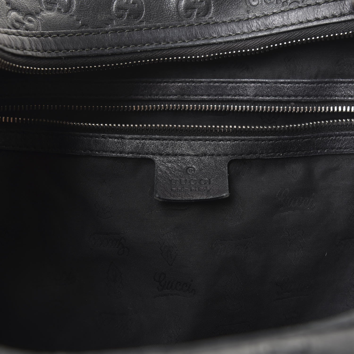 Gucci Guccissima Large GG Twins Hobo Black 7 of 11