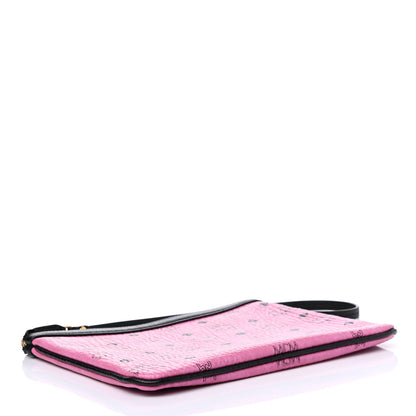 MCM Visetos Liz Shopper Tote Pouch Pink 3 of 4