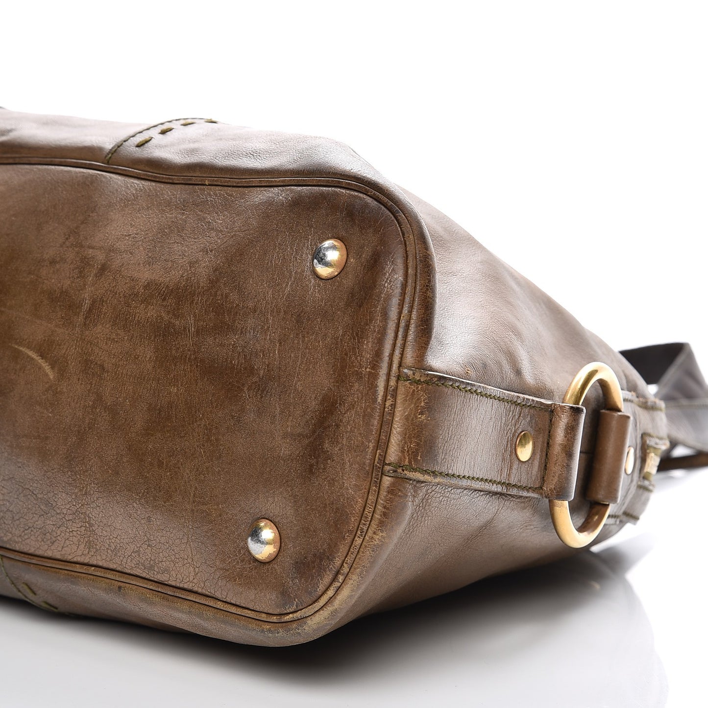 Calfskin Large Muse Olive