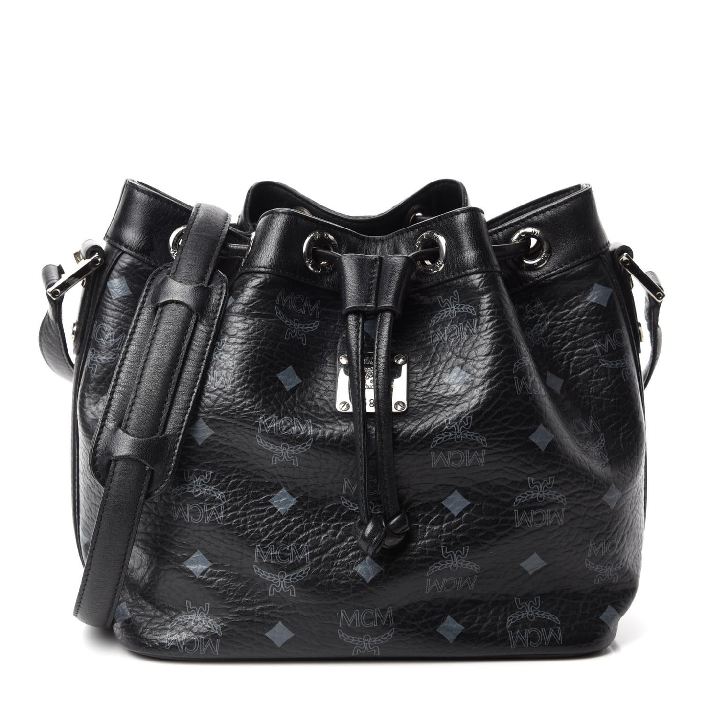 Visetos Essential Drawstring Bucket Bag Black