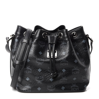 MCM Visetos Essential Drawstring Bucket Bag Black 1 of 12