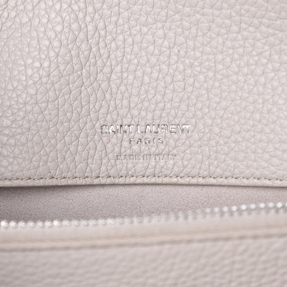 Saint Laurent Grained Calfskin Baby Sac De Jour Souple Ivory 6 of 9