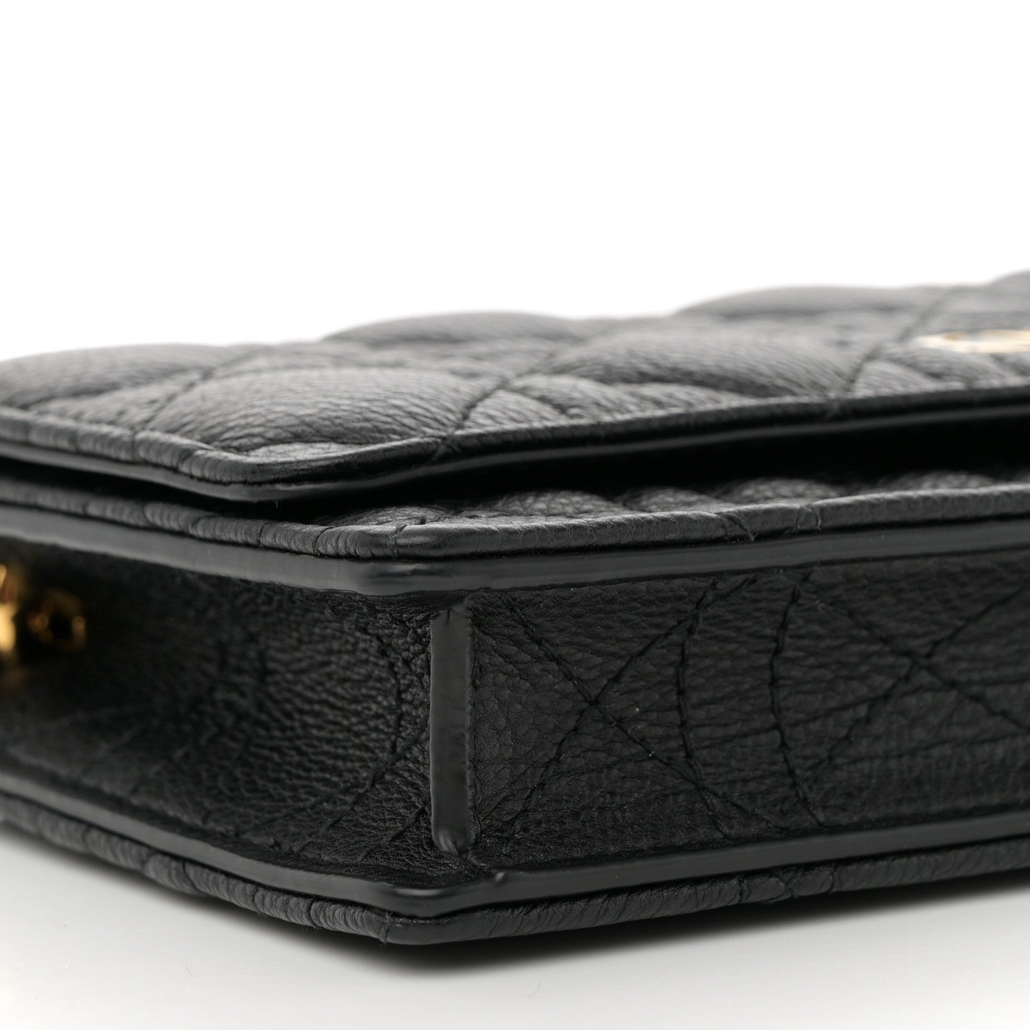 Christian Dior Supple Calfskin Caro Pouch with Chain Black 9 of 11