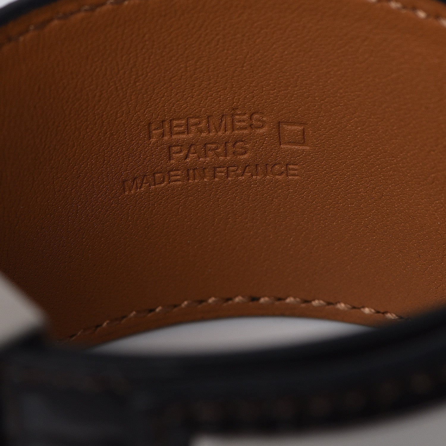 Hermes Shiny Alligator Collier de Chien CDC S Bracelet Havanne 4 of 6