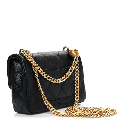 Chanel Caviar Quilted Mini Sweetheart Rectangular Flap Black 3 of 11