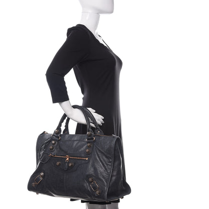 Balenciaga Agneau Giant 21 Rose Gold Hardware Work Dark Night 2 of 15