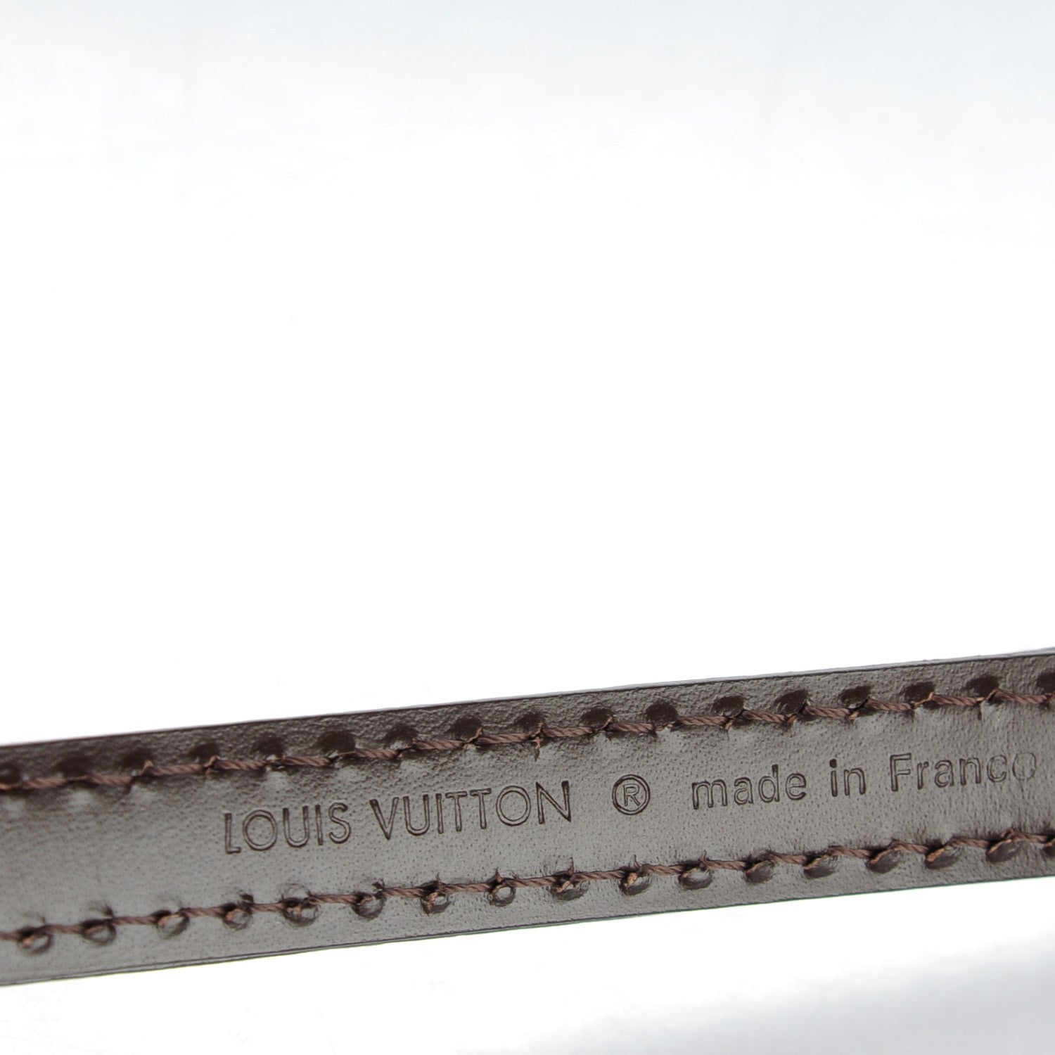 Louis Vuitton Calfskin 12mm Adjustable Shoulder Strap Brown 3 of 4