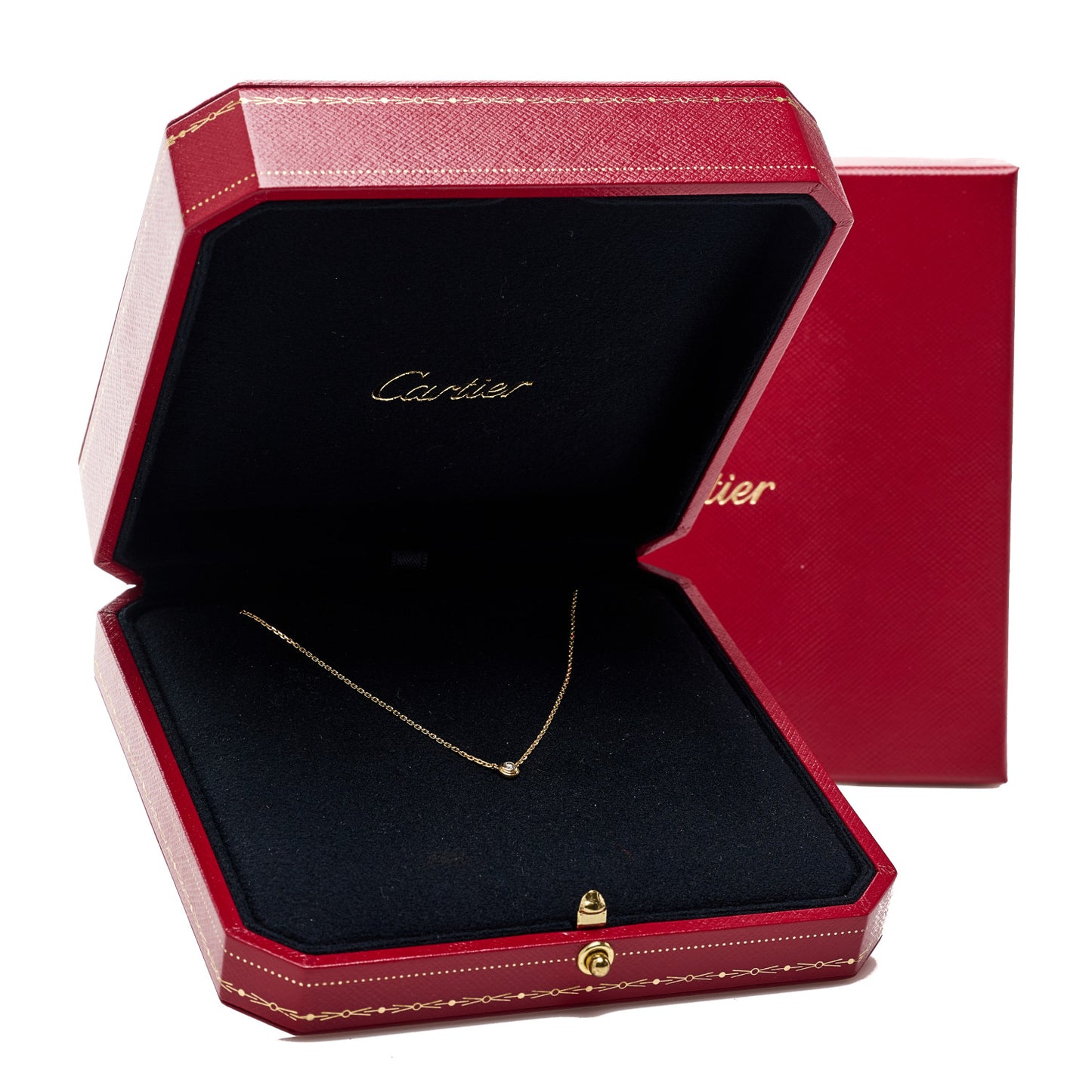 18K Yellow Gold Diamond XS D'Amour Pendant Necklace