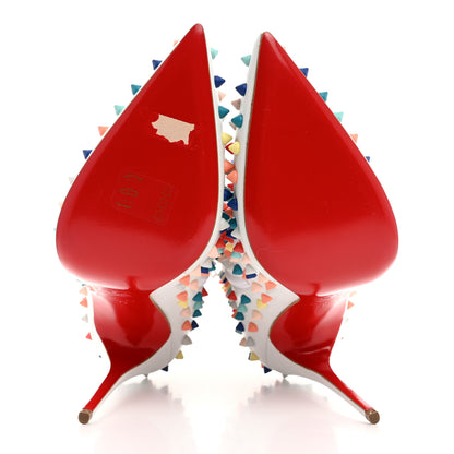 Christian Louboutin Kid Snakilta 120 Booties 39 White Multicolor 5 of 8