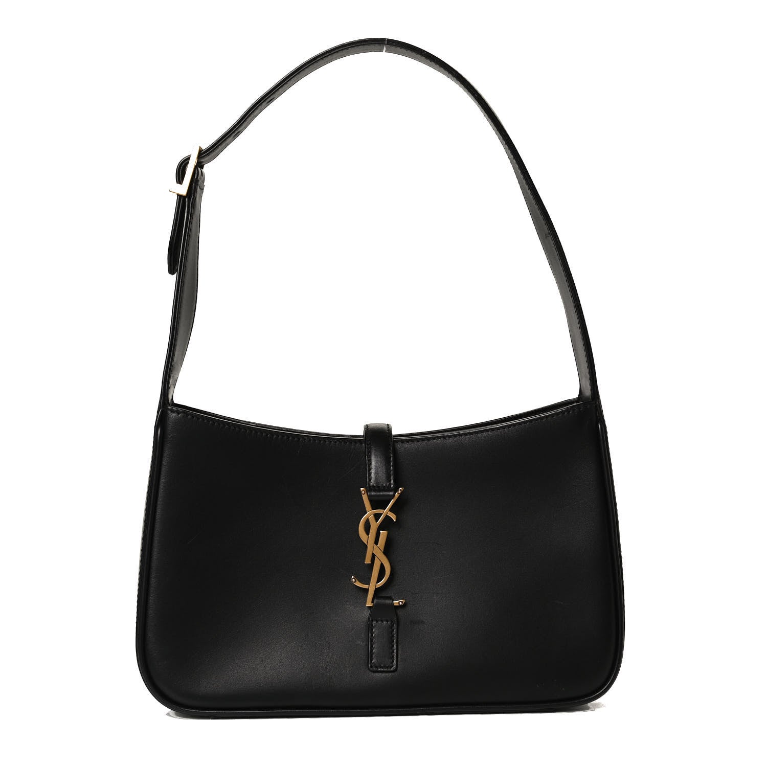 Saint Laurent Smooth Calfskin Le 5 A 7 Hobo Black 1 of 11