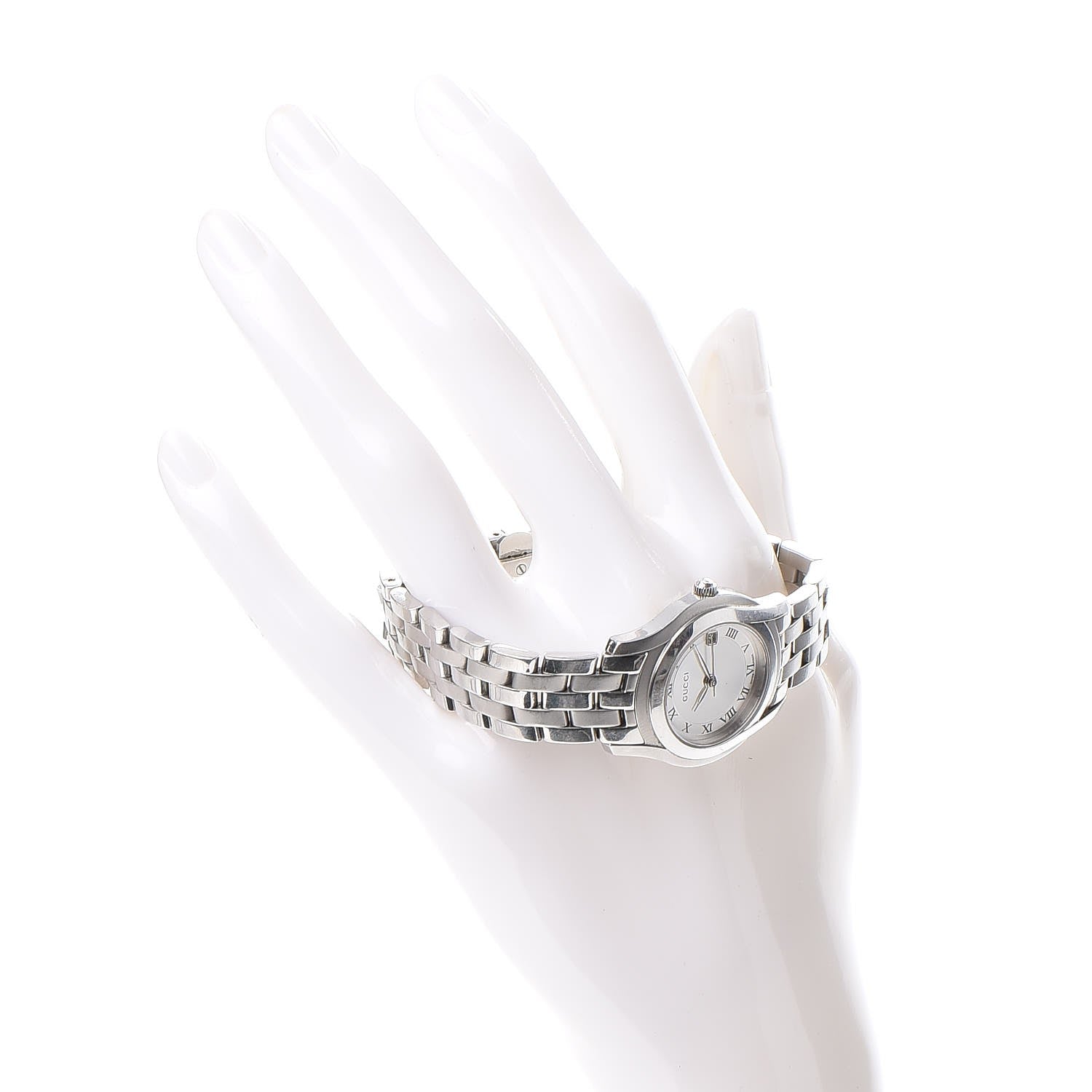 Gucci Stainless Steel 27mm 5500L Quartz Watch Grey 9 of 13