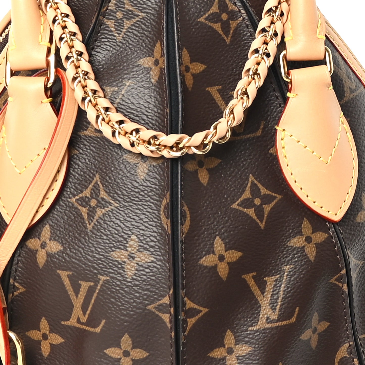 Monogram Braided Egg Bag Black