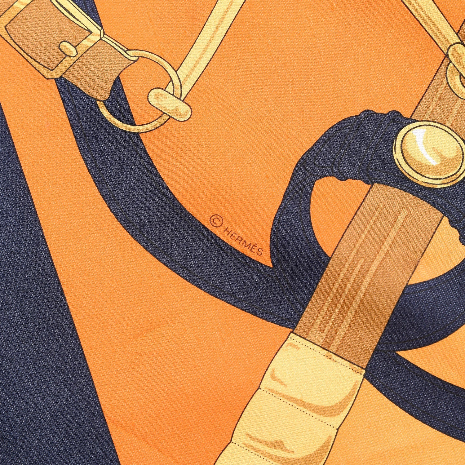 Hermes Shantung Silk Eperon D'Or Poncho 4 of 8