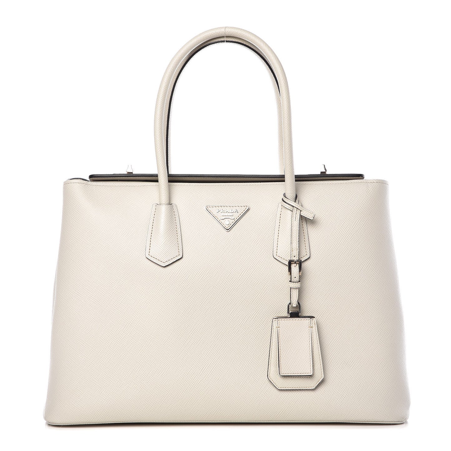 Saffiano Cuir Twin Tote Talco