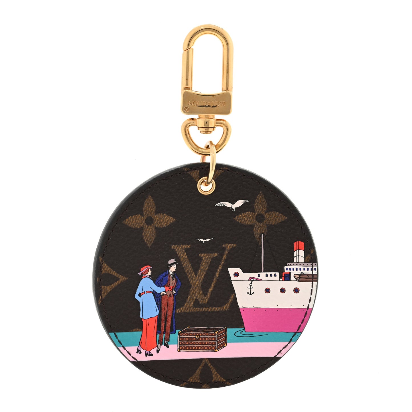 Monogram Illustre Transatlantic Bag Charm Key Ring