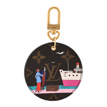 Louis Vuitton Monogram Illustre Transatlantic Bag Charm Key Ring 1 of 3