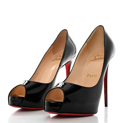 Christian Louboutin Patent New Very Prive Pumps 37.5 Black 3 of 8