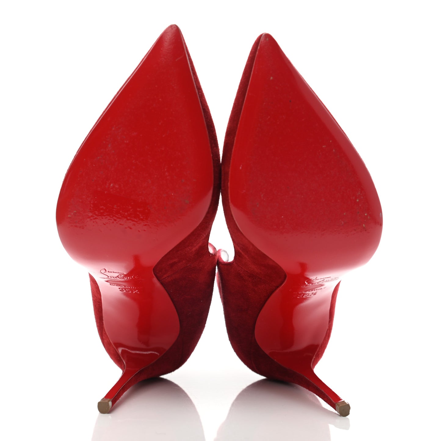 Suede Victorina 100 Pumps 35.5 Carmin