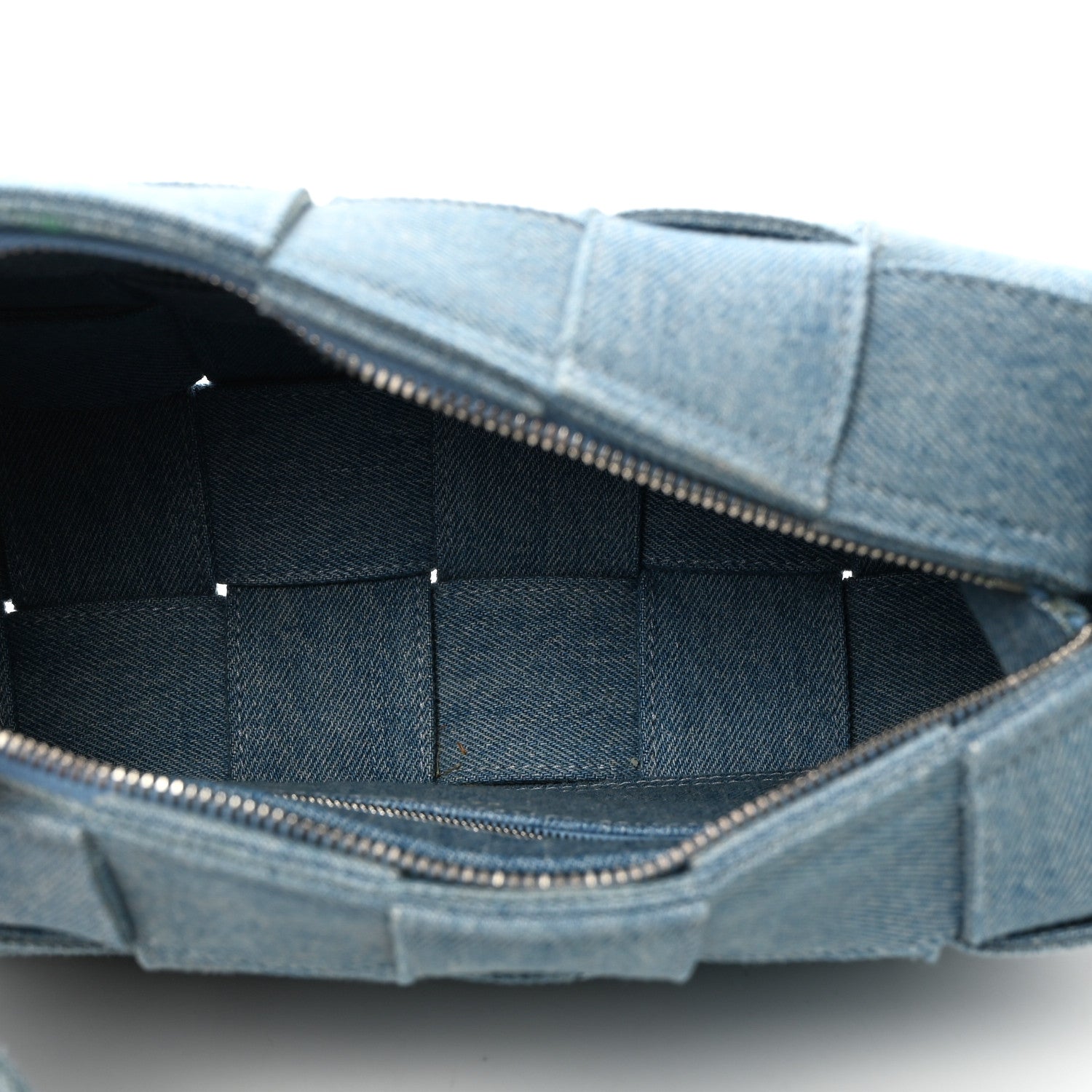 Bottega Veneta Denim Maxi Intrecciato Brick Cassette Bag Indigo 5 of 10