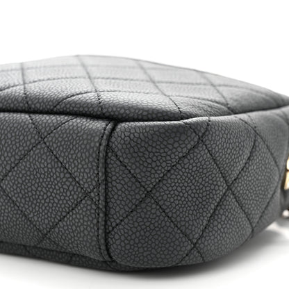 Chanel Iridescent Caviar Quilted Small Coco Tassel Camera Case Black 10 of 10