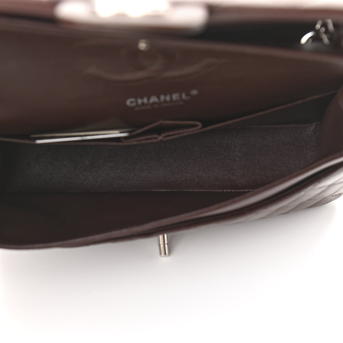 Caviar Quilted Medium Double Flap Burgundy