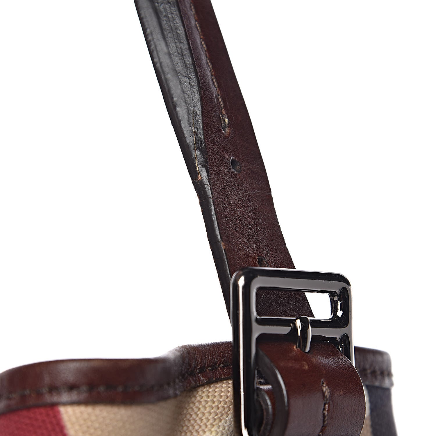 Burberry Canvas Check Bucket Bag Multicolor 9 of 17