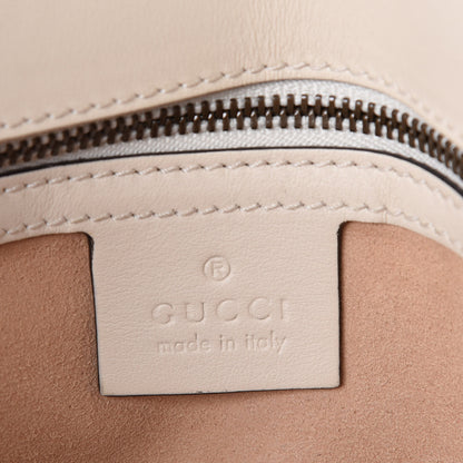 Gucci Calfskin Matelasse Small GG Marmont Shoulder Bag White 6 of 9