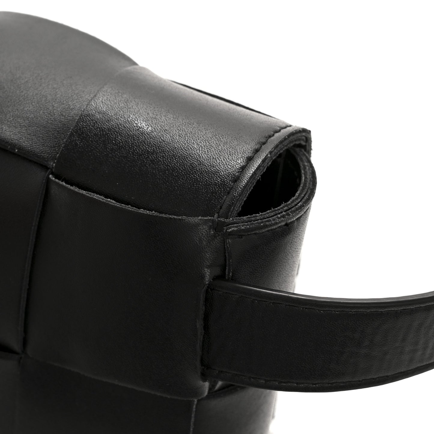 Nappa Maxi Intreccio The Belt Cassette Bag Black