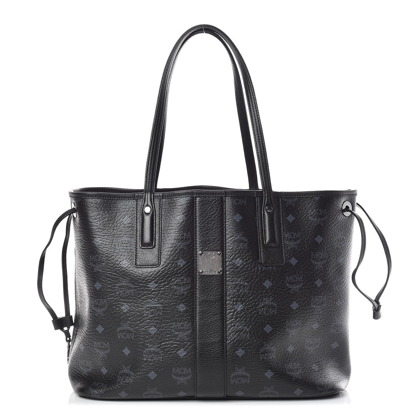 Visetos Medium Liz Reversible Shopper Tote Black