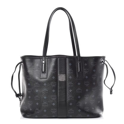 MCM Visetos Medium Liz Reversible Shopper Tote Black 1 of 12