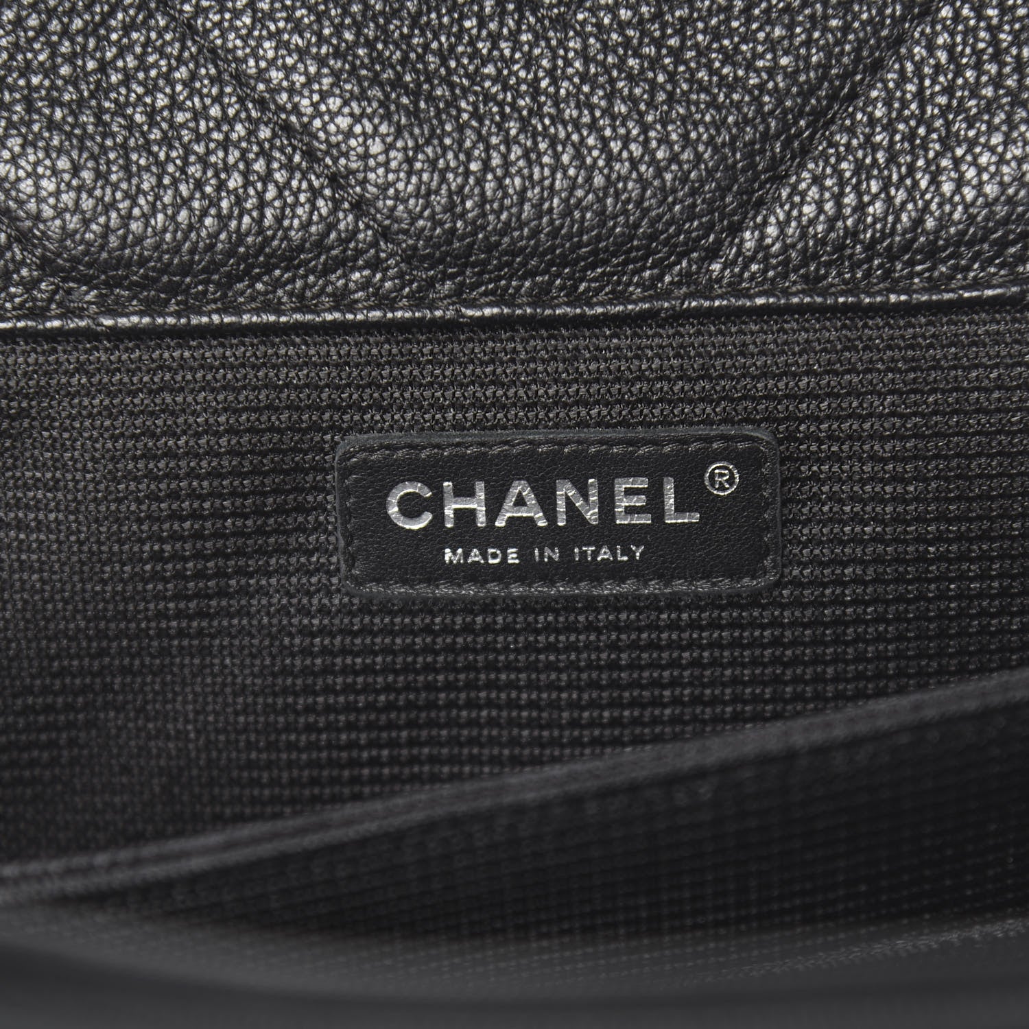 Chanel Calfskin Chevron Quilted XXL Travel Flap Bag Black 6 of 12